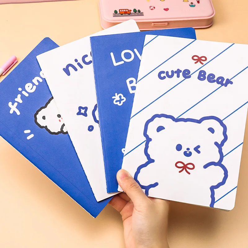 

Cute Cartoon A5 Notebook 30Sheets Kawaii Bunny Bear Daily Weekly Planner Note book Time Organizer School Supplies Notepad