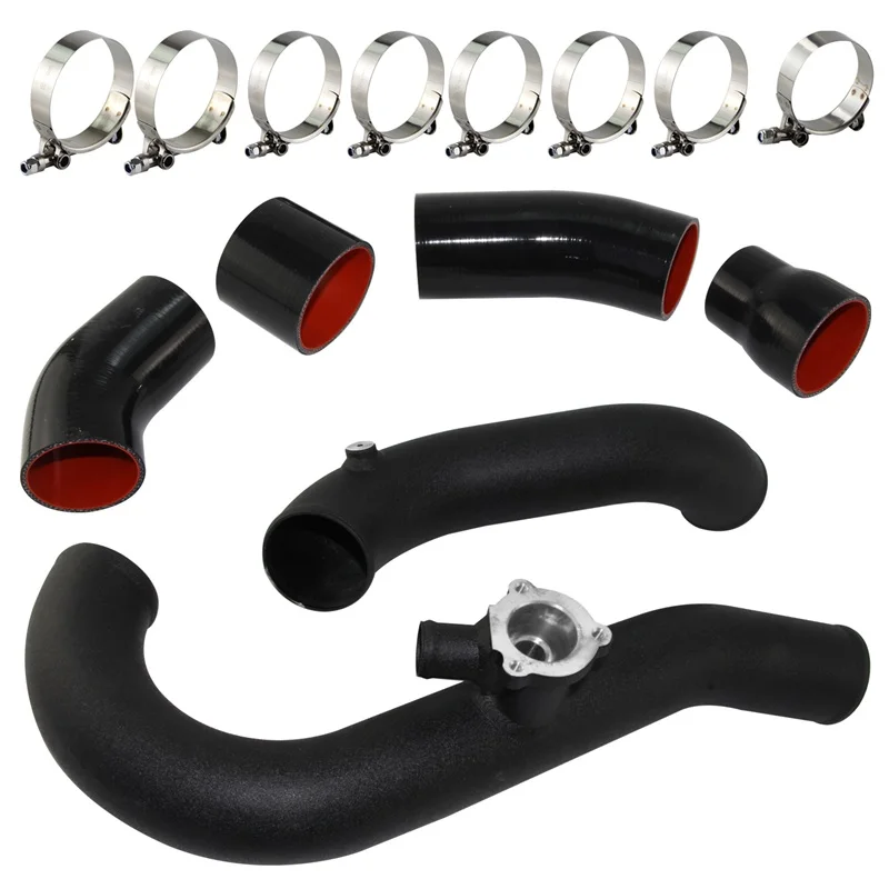 Intercooler Pipe Hose Kit Compatible Performance Fit for Ford Mustang 2.3L EcoBoost Petrol Convertible Coupe 2015-2022