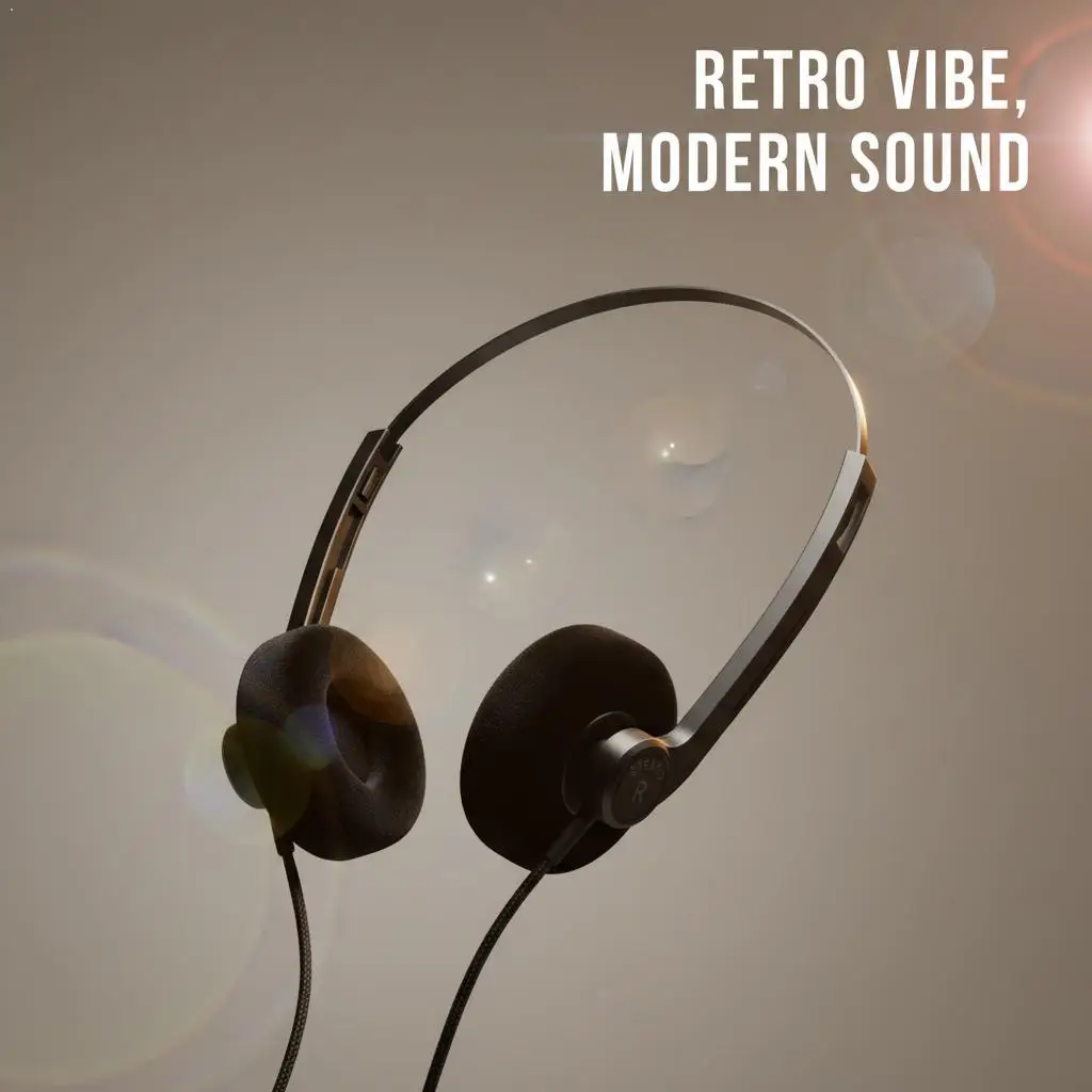 Retro Słuchawki Przewodowe: Klasyczny Dźwięk nauszne