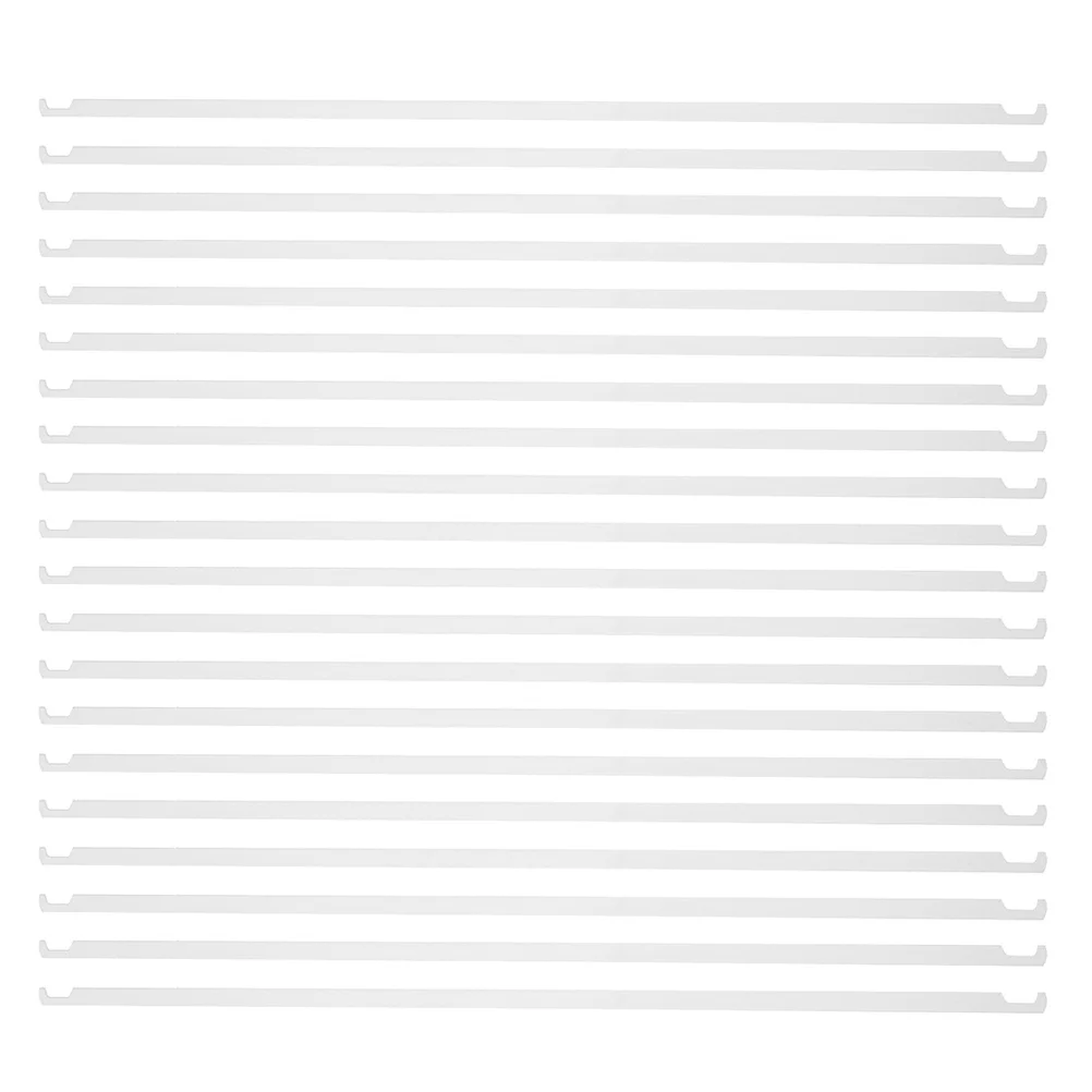 

20pcs Hanging Bars Metal Hanging Hardware Wall Organizer Office Supplies Bar Receipts Holder Wall Mounted File Rack Vertical