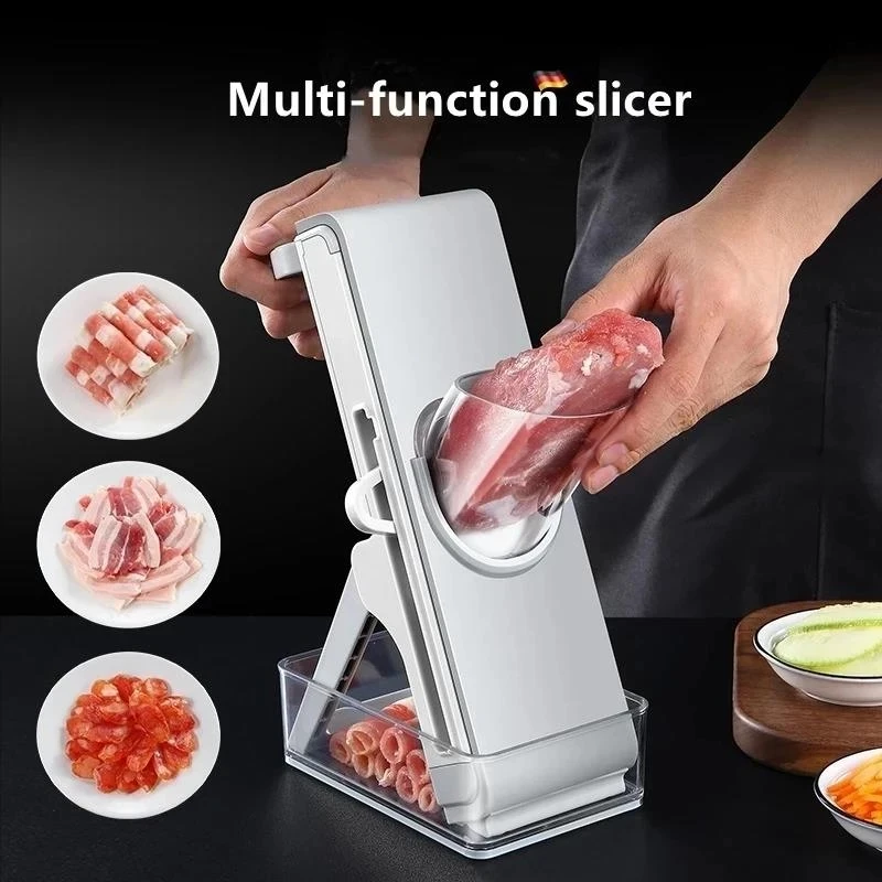 

Millet multi-function vegetable cutter meat potato slicer carrot grater press steel blade cut lemon kitchen gadget meat grinder