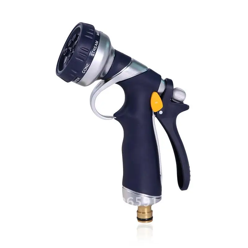 Pure copper coated car wash water gun high pressure water gun household garden multi-purpose zinc alloy water gun