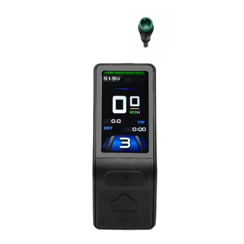 SM 5-pin Connector E-bike LCD Display E-bike Maintenance Black Battery Level Indicator For Bike Real-time Speed