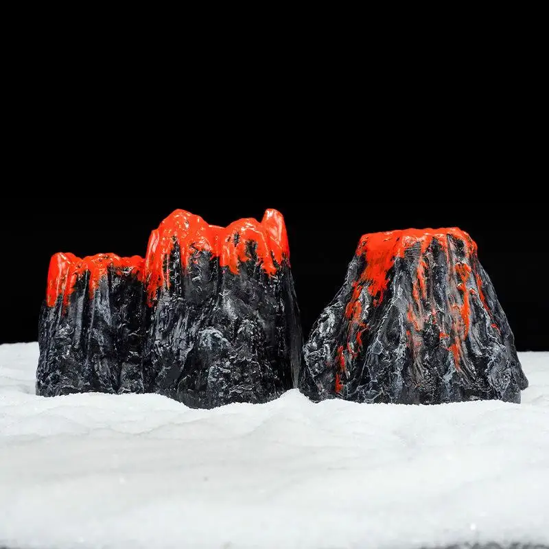 1pcs Fish Tank Landscaping Simulation Volcano Aquarium Accessories Rockery Aerator For Pump Bubble Stone Oxygen