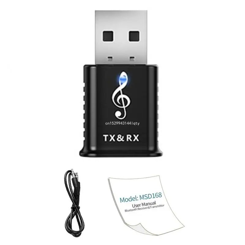 

Mini USB BT5.0 Adapter Wireless Transmitter Receiver AUX 3.5mm for Car Speaker Stereo Music Phone USB Dongle Dropship