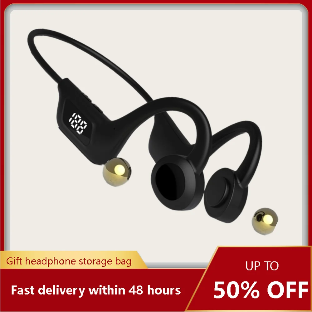 

Wireless Headphones Digital Bone Conduction Wireless Bluetooth Earphones with Memory Card Rear Hanging Running Sports Earphones