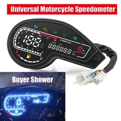 Motorcycle Digital LCD Diplayer Universal Speedometer Odometer Tacho MPH KMH Electronic Dashboard Waterproof Moto Accessories
