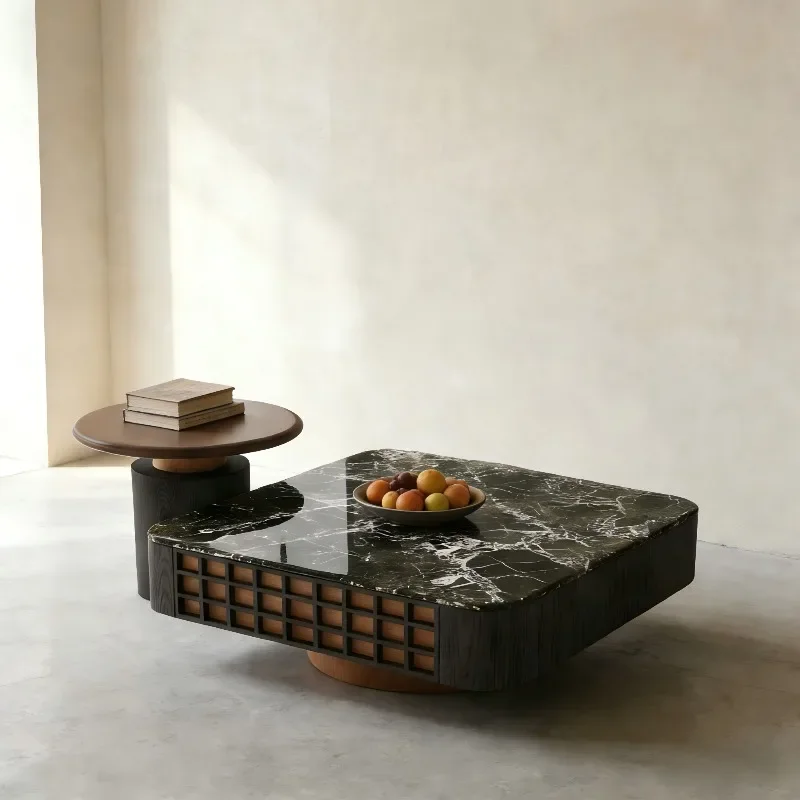 

Unique Magazine Salon Coffee Table Aesthetic Luxury Storage Minimalist Side Table Hardcover Design Corner Living Room Furniture