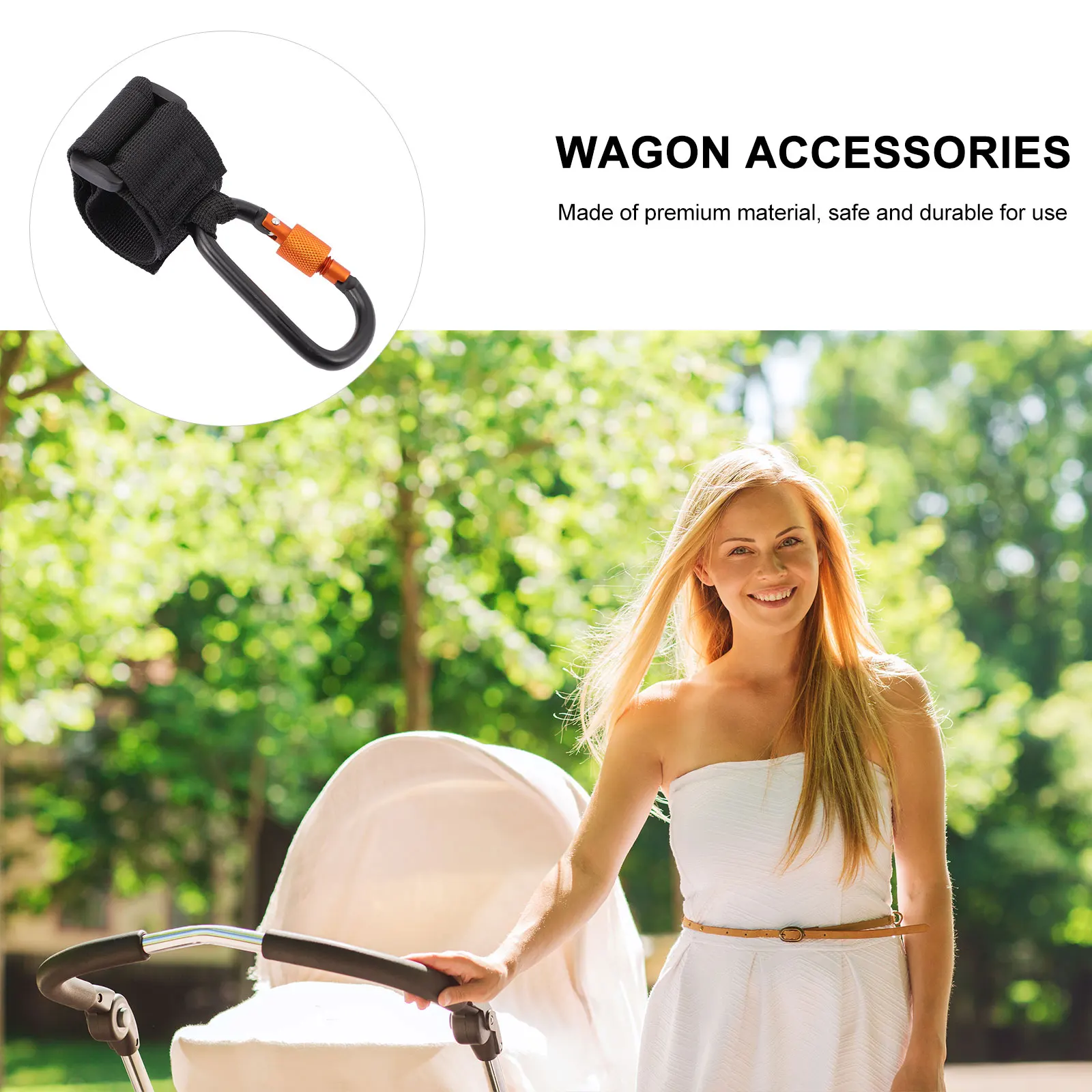 

2pcs Stroller Hooks Aluminum Alloy Pushchair Hanger for Diaper Purse Backpack Grocery Wagon Accessories Travel