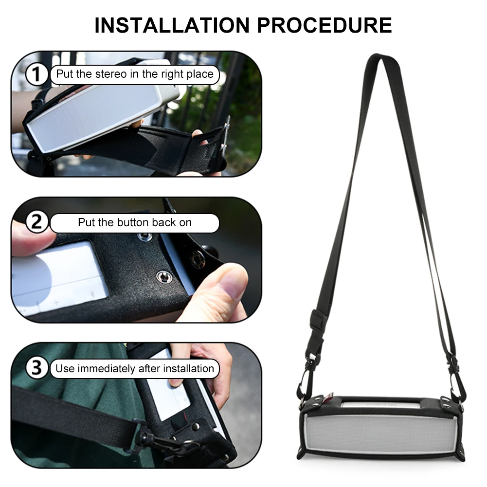 Travel Carrying Case Anti-Scratch Portable Cover Wear-Resistant Speaker Protective Sleeve for Bose SoundLink Mini&II Accessories