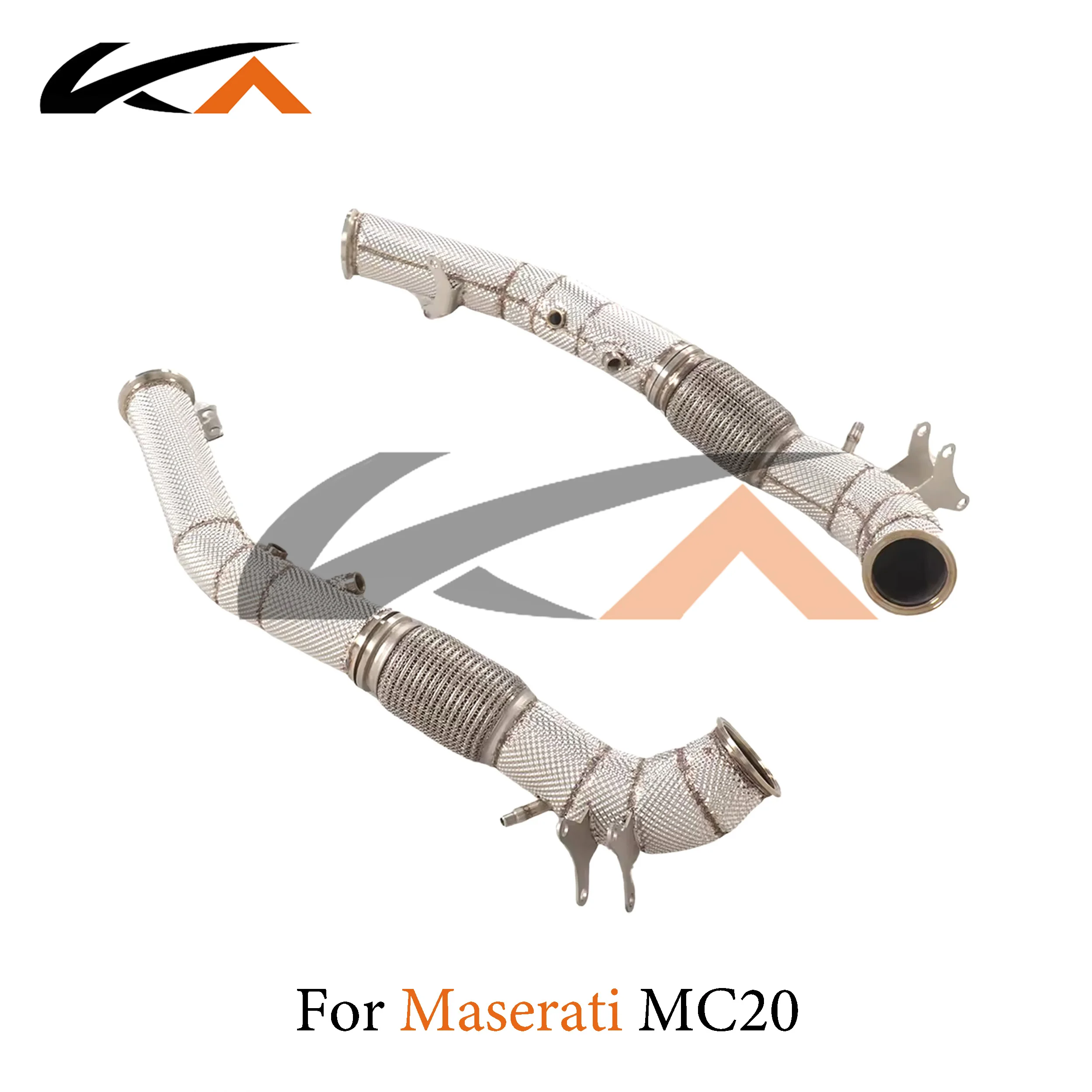 

KA Tuning downpipe exhaust for Maserati MC20 3.0T axle pipe performance parts heat shield catalysis