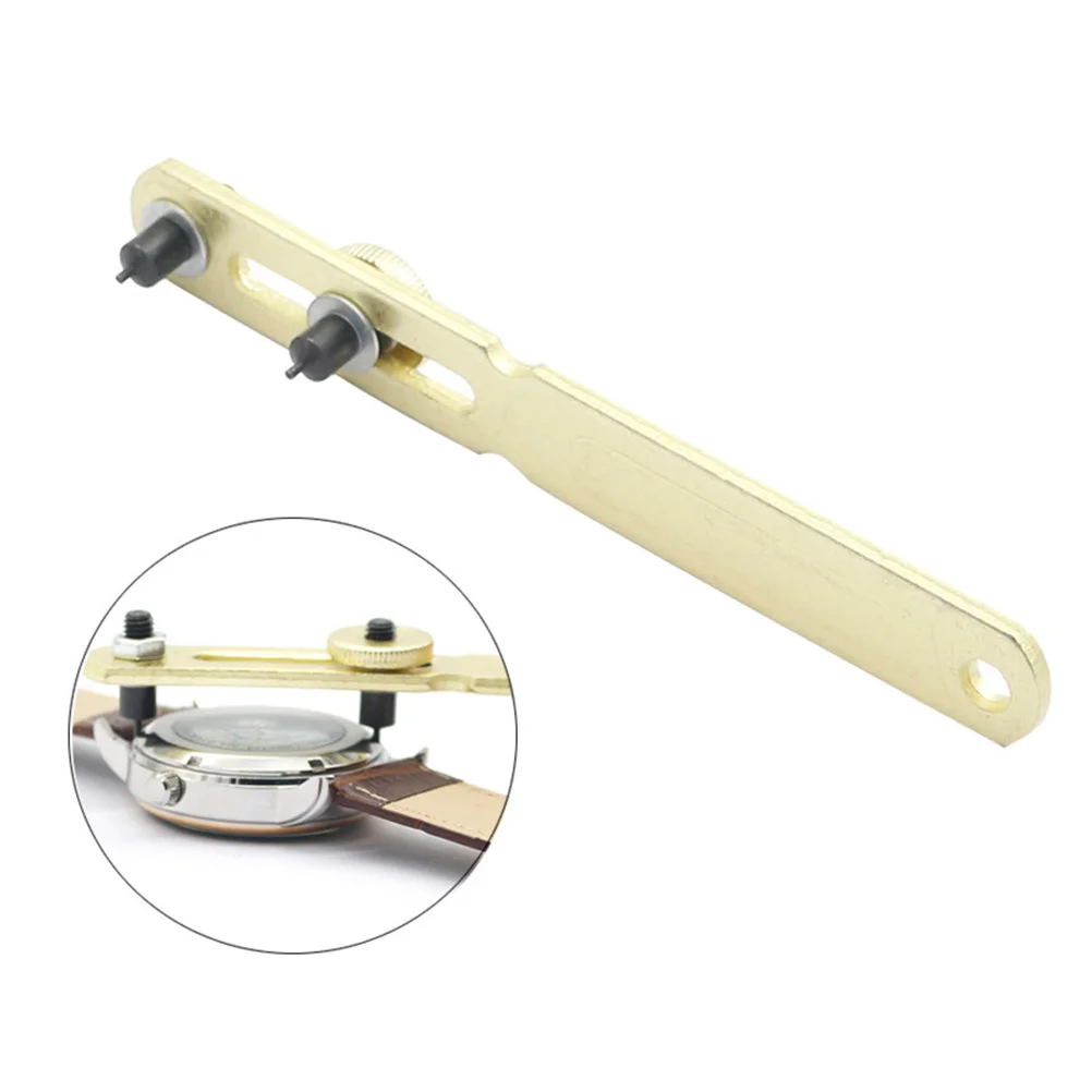 

2Pcs Watch Case Opener Professional Two Claws Metal Screw-Back Cover Opener 42mm Repair Tool Watch Tools Wrench Remover Tool