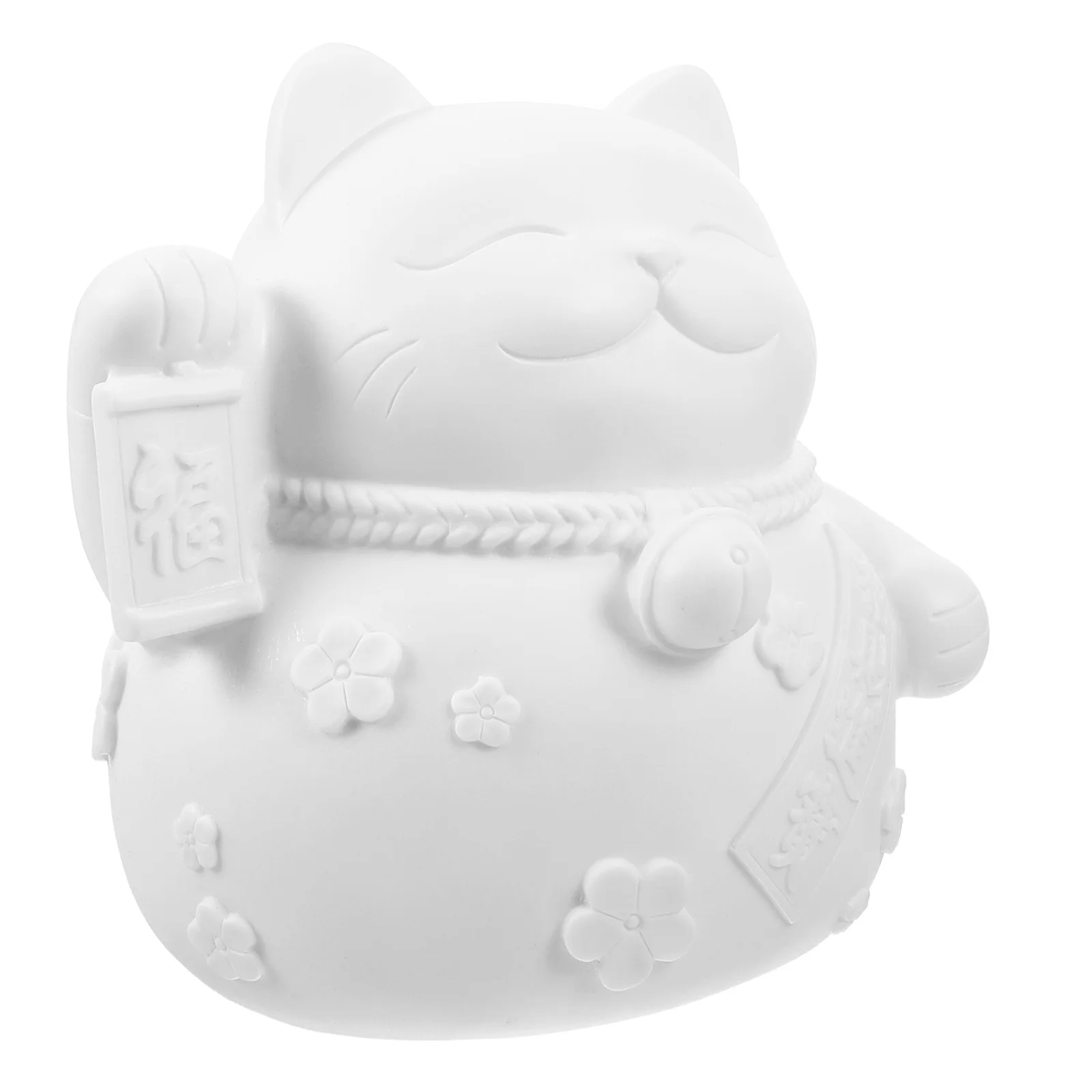 

Vinyl Paintable Fortune Cat Piggy Bank Cute Coin Bank For Cash Savings Decorative Money Box Birthday Gift Idea