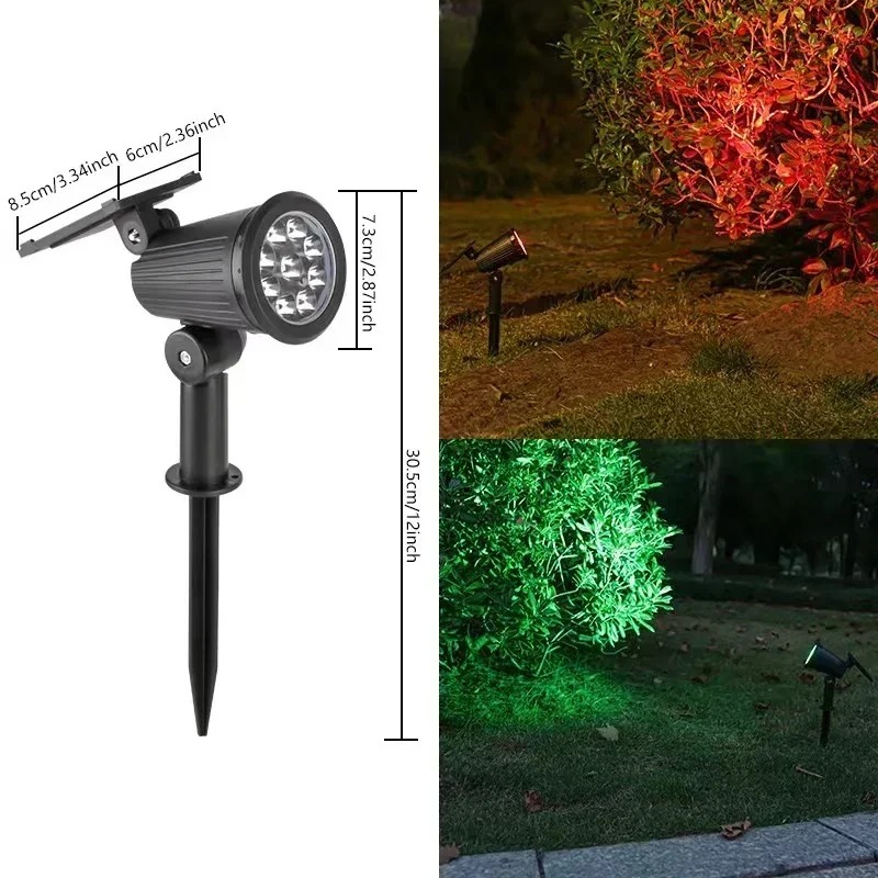 1/2/3/4 Stuks Zonne-energie 9LED Lamp Verstelbare Solar Spotlight In-Grond IP65 waterdichte Landschap Wandlamp Buitenverlichting