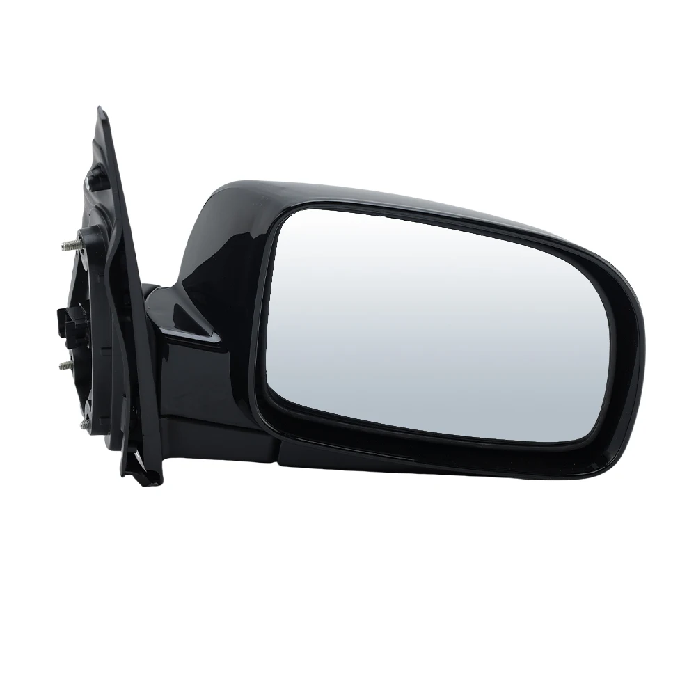 5 Pins Rearview Mirror，Hyundai Santa Fe MK2 CM 2006 2007-2012 Glossy Black Heated Manual Folding Side Mirror Car Accessories