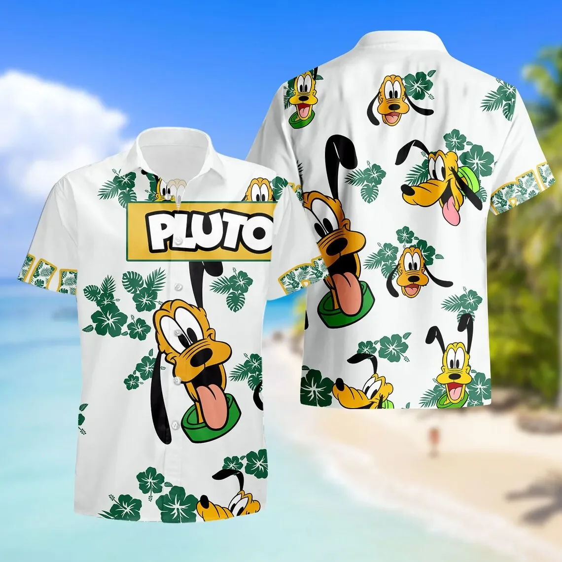 

Pluto Dog Hawaii Shirt Disney Hawaiian Shirt Magic Kingdom Hawaiian Shirt Hawaii Holiday Beach Shirt Hawaiian Mickey Mouse Shirt