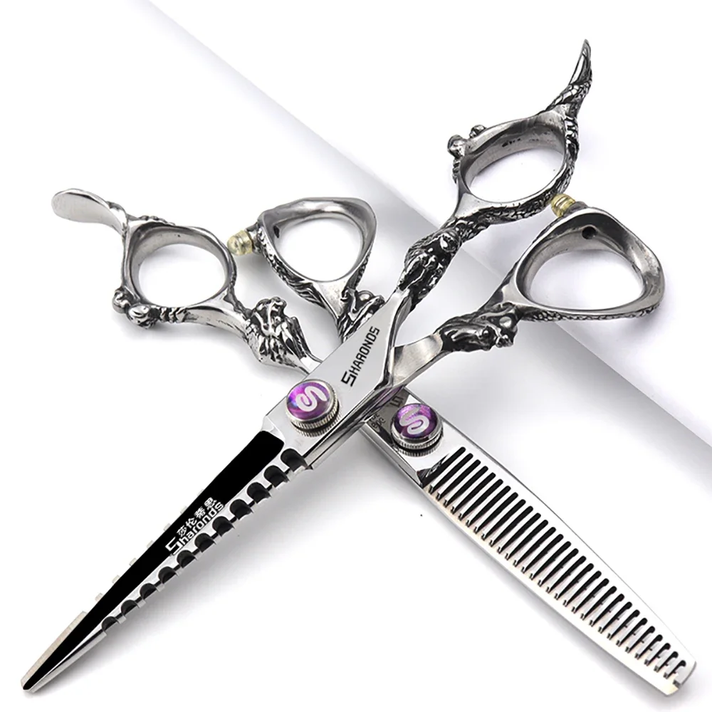 SHARONDS Professional Hairdressing Scissors flat tooth complete set thinning hair Shears suitable for profession Hair barber