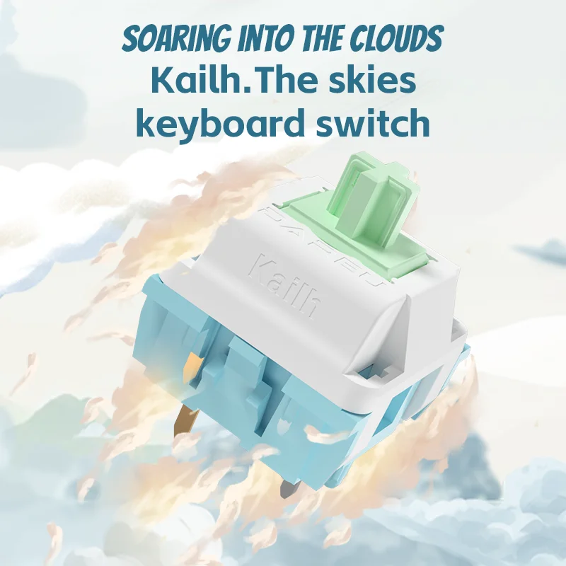 1/3/5pcs Kailh The Skies Linear Keyboard Switch Hot Swap Smooth and Silent Sound Customized MX Keyboard Switch