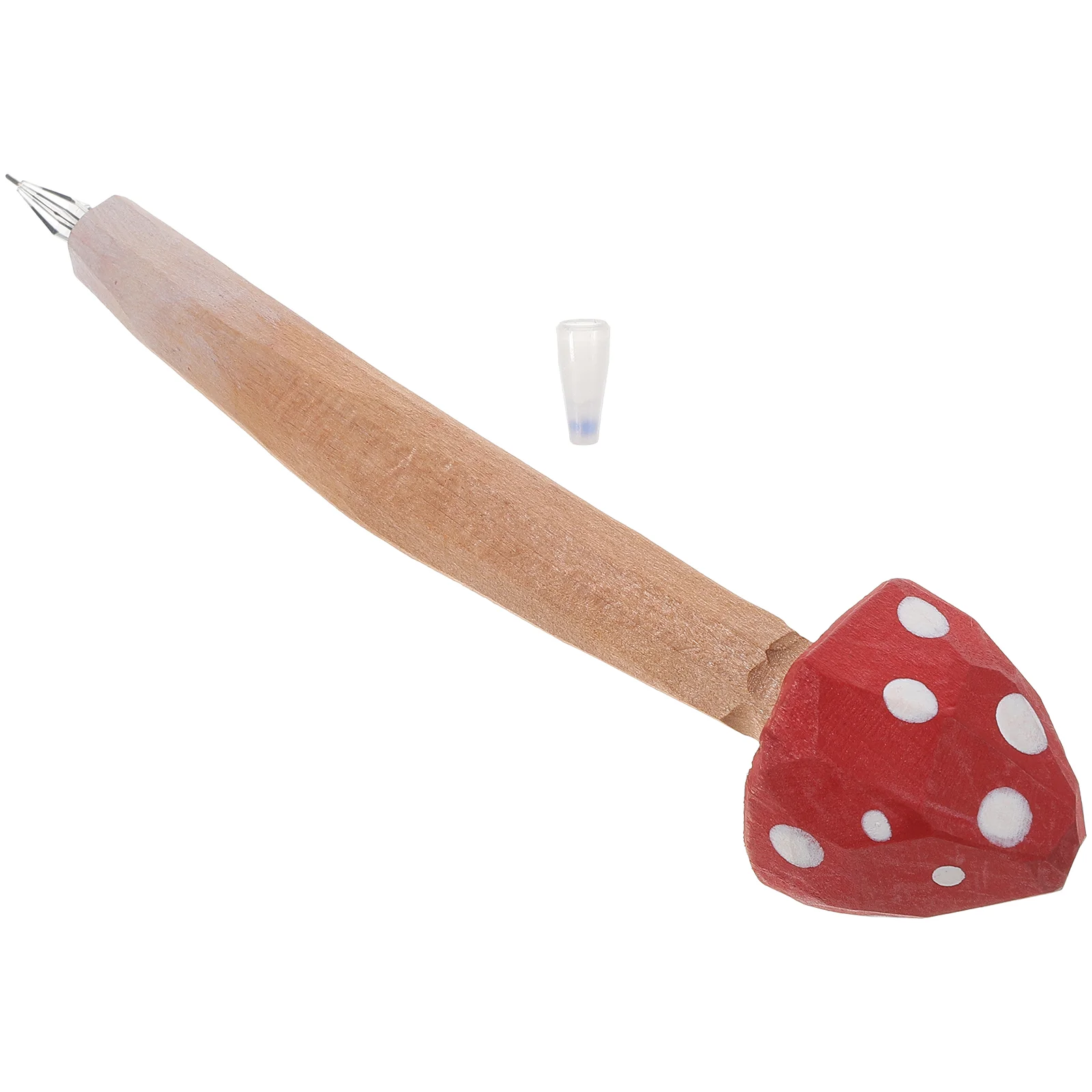 Wooden Engraving Pen Funny Pens for Kids Ballpoint Office School Supplies Gel Mushroom Writing