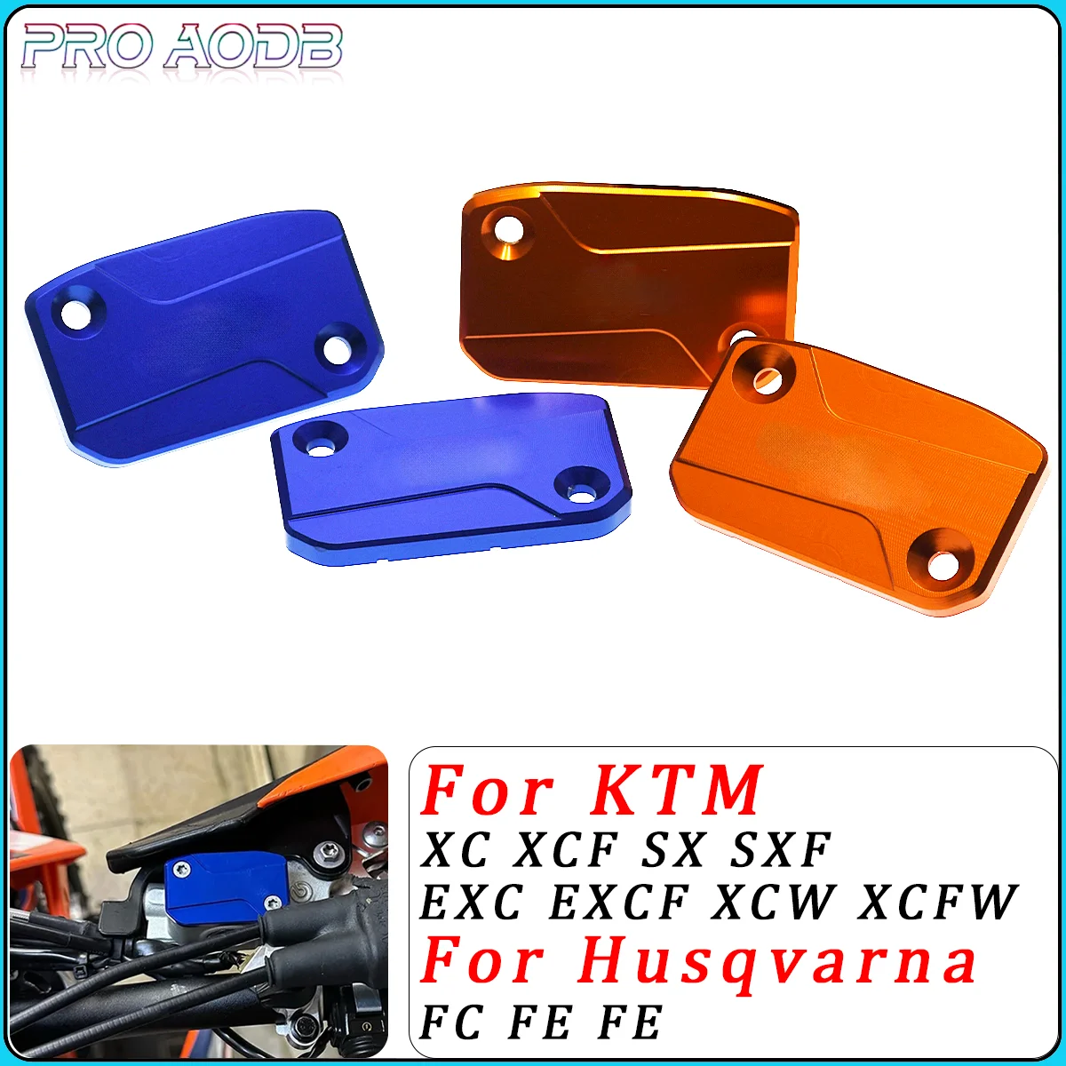 

CNC Front Brake And Clutch Fluid Reservoir Cover Cap For KTM EXC XCF XCW SX SXF XC Husqvarna FC FE TE FR 250-450 2021 Dirt bike