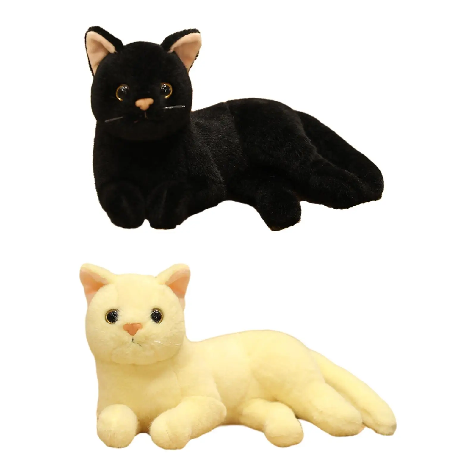 Plush Cat Dolls Cute Room Decoration Cat Pillow for Car Office Living Room