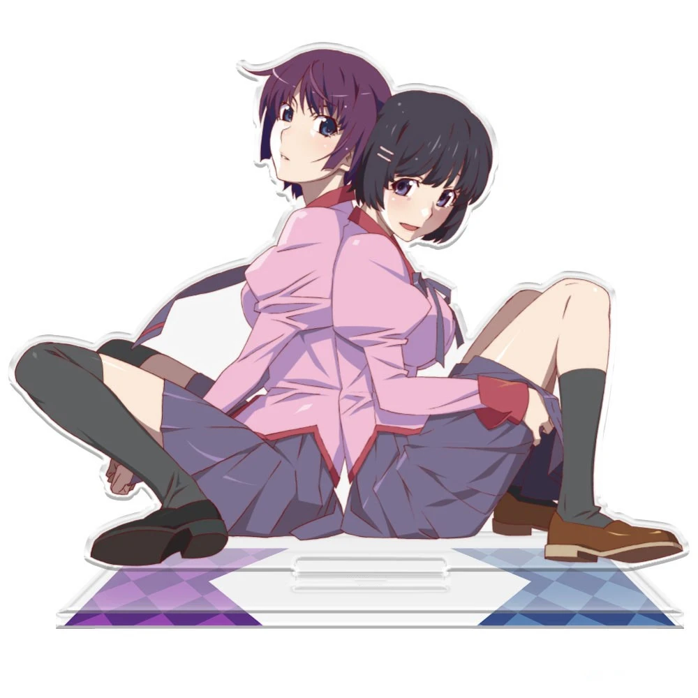 Toko Anime Monogatari seri Hitagi & Tsubasa yotrigi Ononoki akrilik HD karakter berdiri Dekorasi Desktop hadiah jimat sekitar 15m