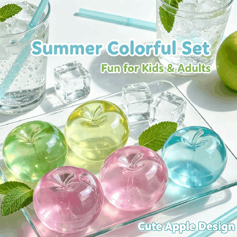Simulated Apple Maltose Squishy Toy Anti Stress Fidget Toy Soft Simulated Transparent Ball Quick-rebound Hand Relax Gift
