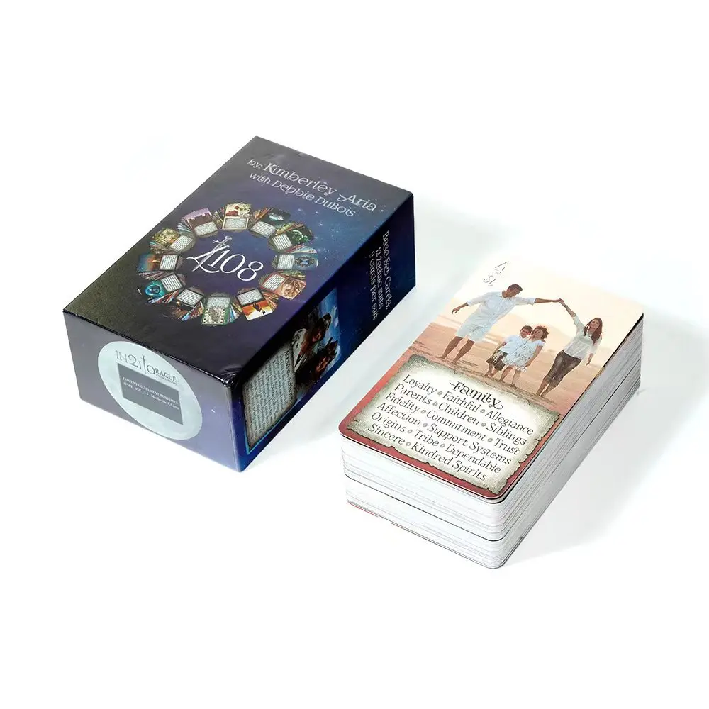 The IN2IT Zodiac 12*7cm 108 Oracle Deck W/Keywords 132 Oracle Cards Based Astrology Numerology In Rigid Box