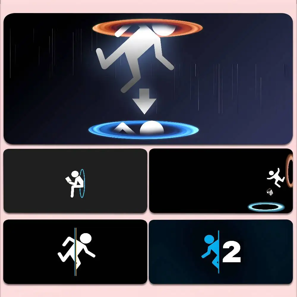 

Коврик для игровой мыши Portal 2, нескользящий, подходит для офисных компьютеров, ноутбуков, килимков для игрового стола для киберспорта, клавиатуры XXL