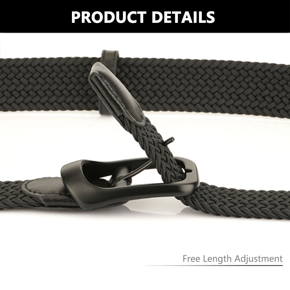 TUSHI New Canvas Belts for Men Fashion Metal Pin Buckle Military Tactical Strap Male Elastic Belt for Pants Jeans