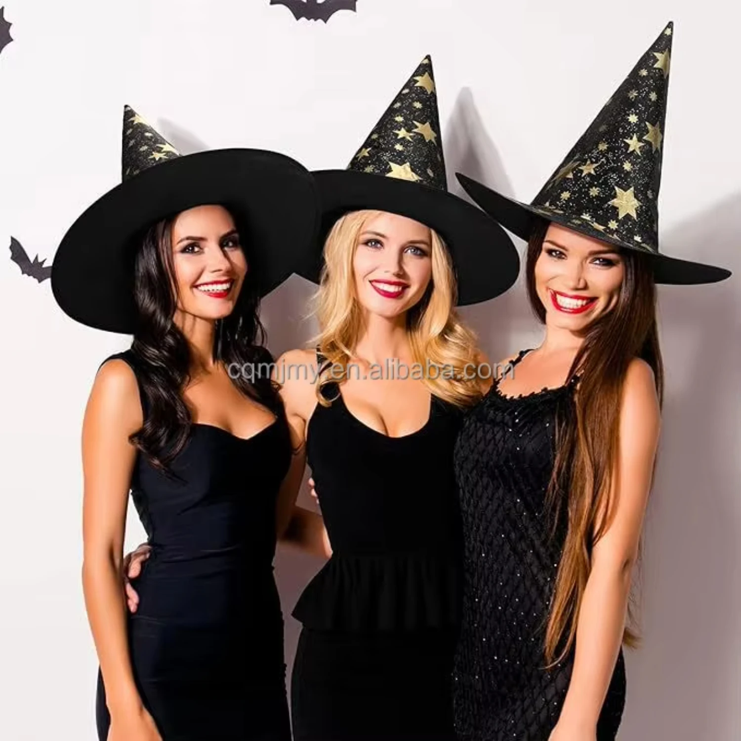 

2PCS Wholesale Halloween Hats Ball Party Witch Hat Child and Adult Festival Caps Ball Props Hat Halloween Cap