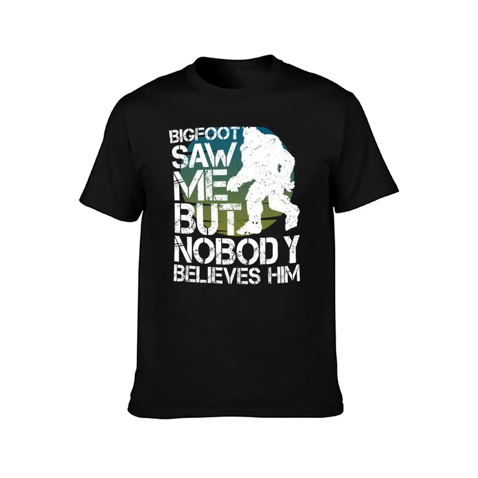 Very Big Bigfoot Hide and Seek Campion Saw me but nobody believes him funny T-Shirt Anime t-shirt Men's t-shirts