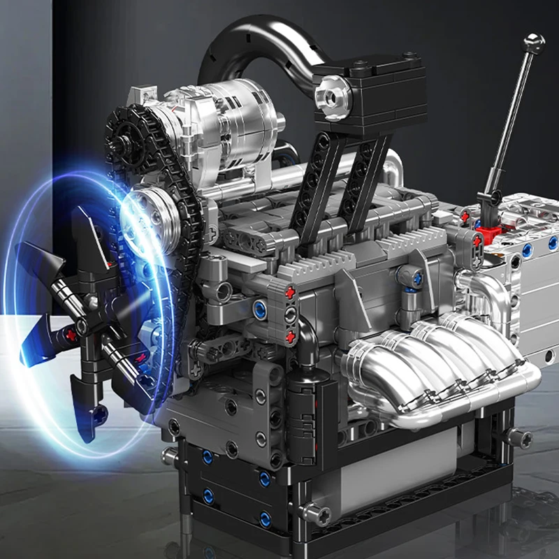 1130PCS Rotary Engine Building Blocks Model Toys Technical Mechanical Assembly Bricks STEM Toys Idea Gifts For Adult Teens Kids