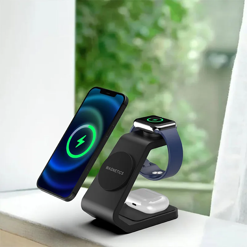 wireless charger suitable for Apple phones, earphones, and watches with Magsafe charging available in stock