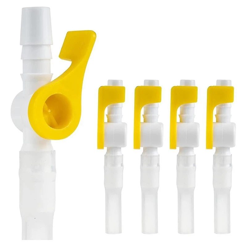 Image of 1/2/5 Stück Komfort-Flow-Katheter-Ventil, Zweiwegeventil – einfach zu verwendender Hebel-Wasserhahn, Rohre optimiert für den Komfort der Urinatio