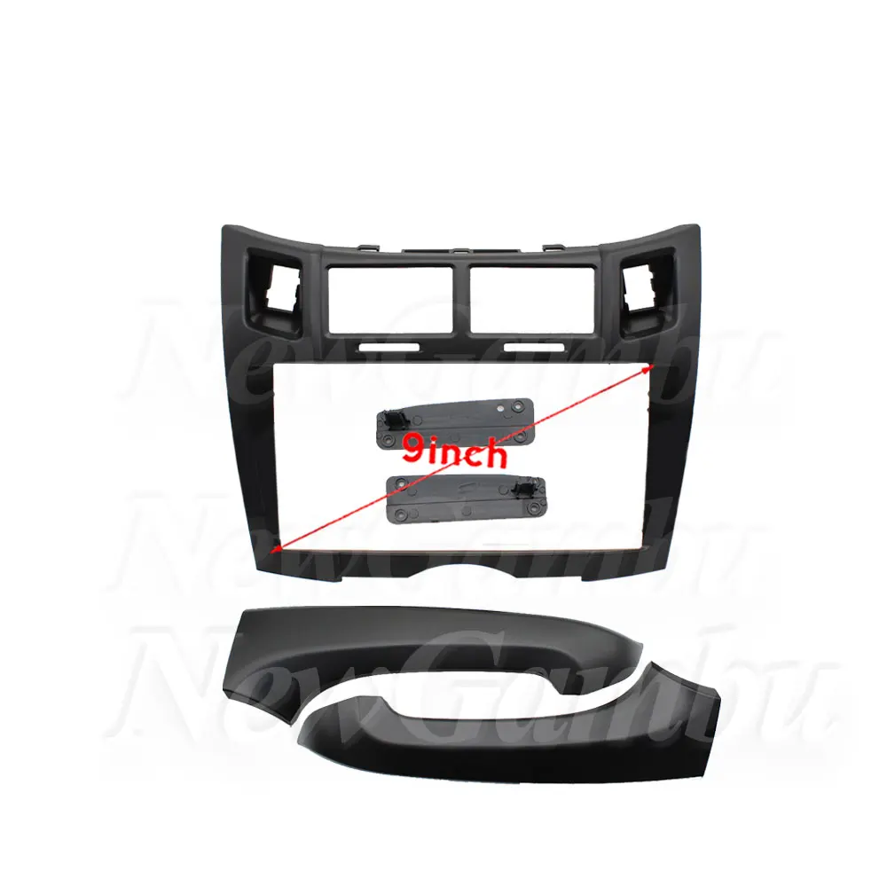 9 Inch Radio For TOYOTA YARIS VITZ PLATZ 2005-2011 Frame DVD Player Install Surround Trim Panel Audio Frame Cover