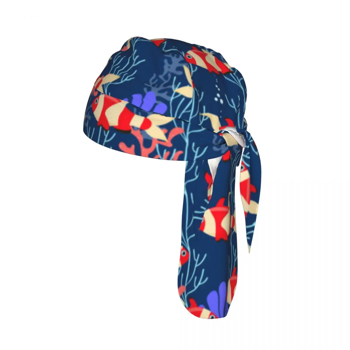 Quick-drying Bandana Sun Protection Headscarf Sea Fish Marine Life Sport Running Cycling Cap