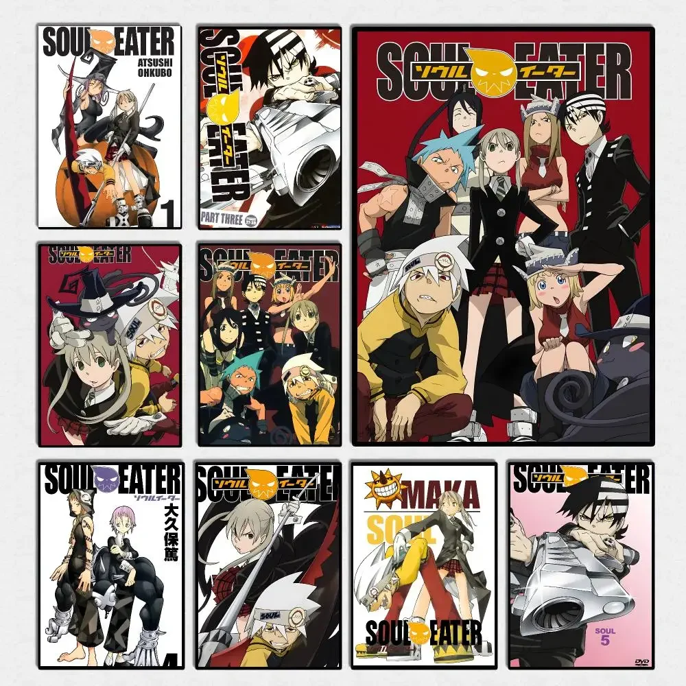 S-Soul E-Eater Animation Poster High Quality Wall Art For Home Office Bedroom Living Room Hallway Bar Perfect Gift Idea