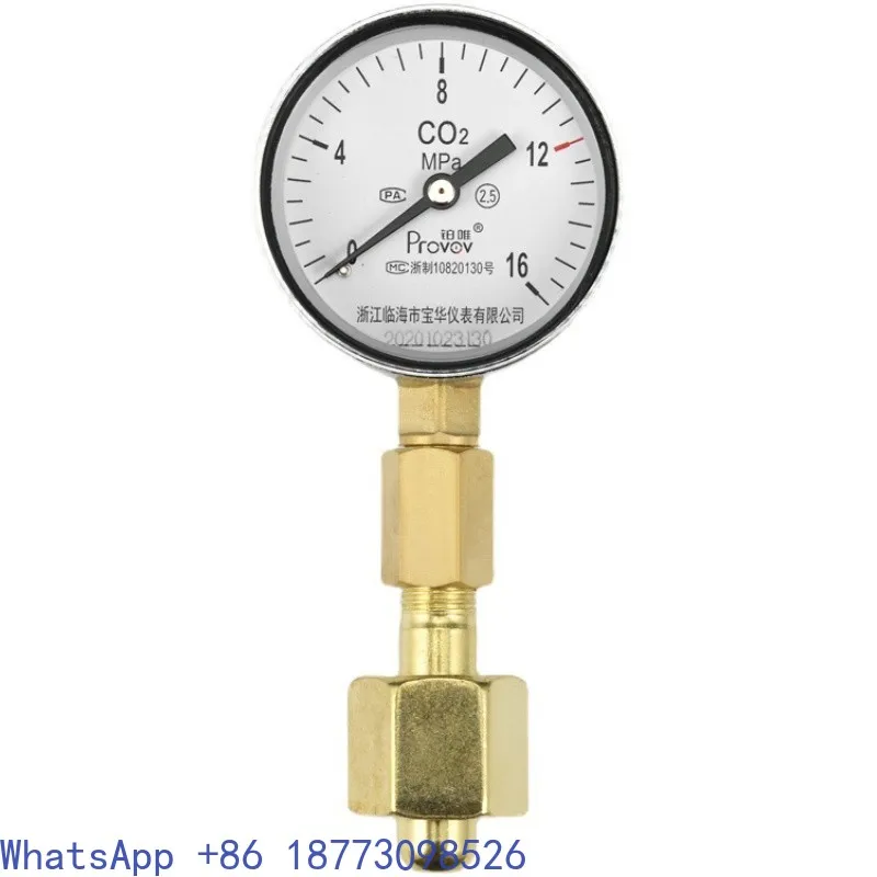 Cylinder Gas Cylinder Pressure Meter Standard Gas Mixture Oxygen Nitrogen Argon Hydrogen Carbon Dioxide Pressure Meter