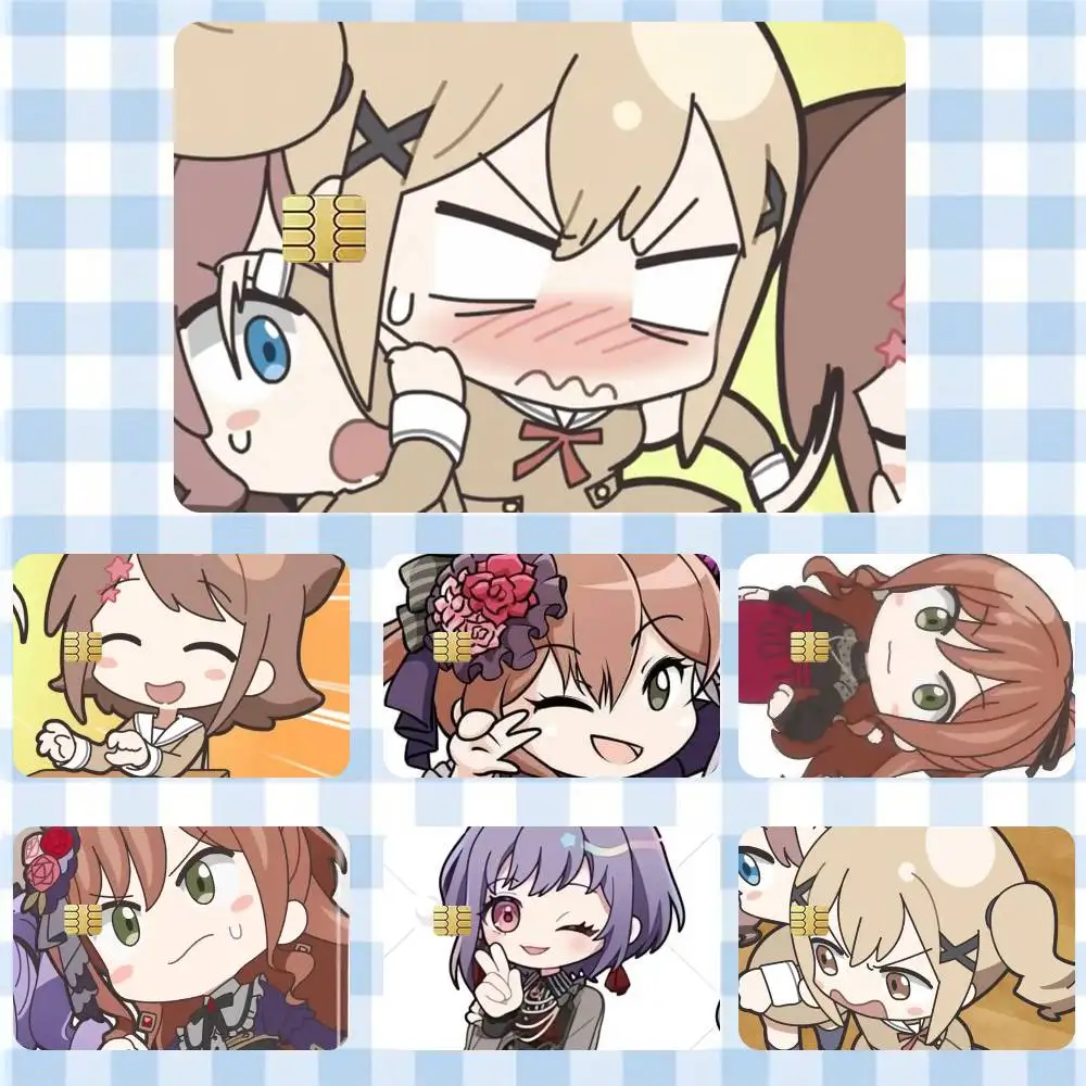 

GANSO BanG Dream Chan Sticker Film Tape Skin for Credit Card Debit Card Cartoon Waterproof Stickers