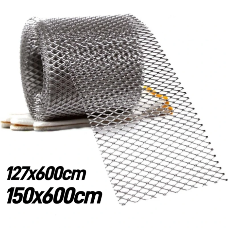DIY Cuttable Aluminum Gutter Guard Mesh Roll Flexible Leaf Screen for Roof Gutters Rain Drain Covers Leaves and Debri Protection