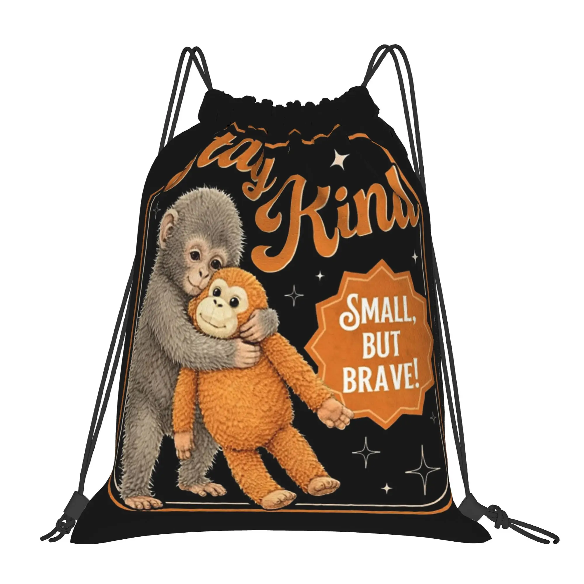 

Рюкзак-мешок Team Punch Baby Monkey Punch на шнурках, спортивная сумка для спортзала, водонепроницаемый мешок-рюкзак для бега