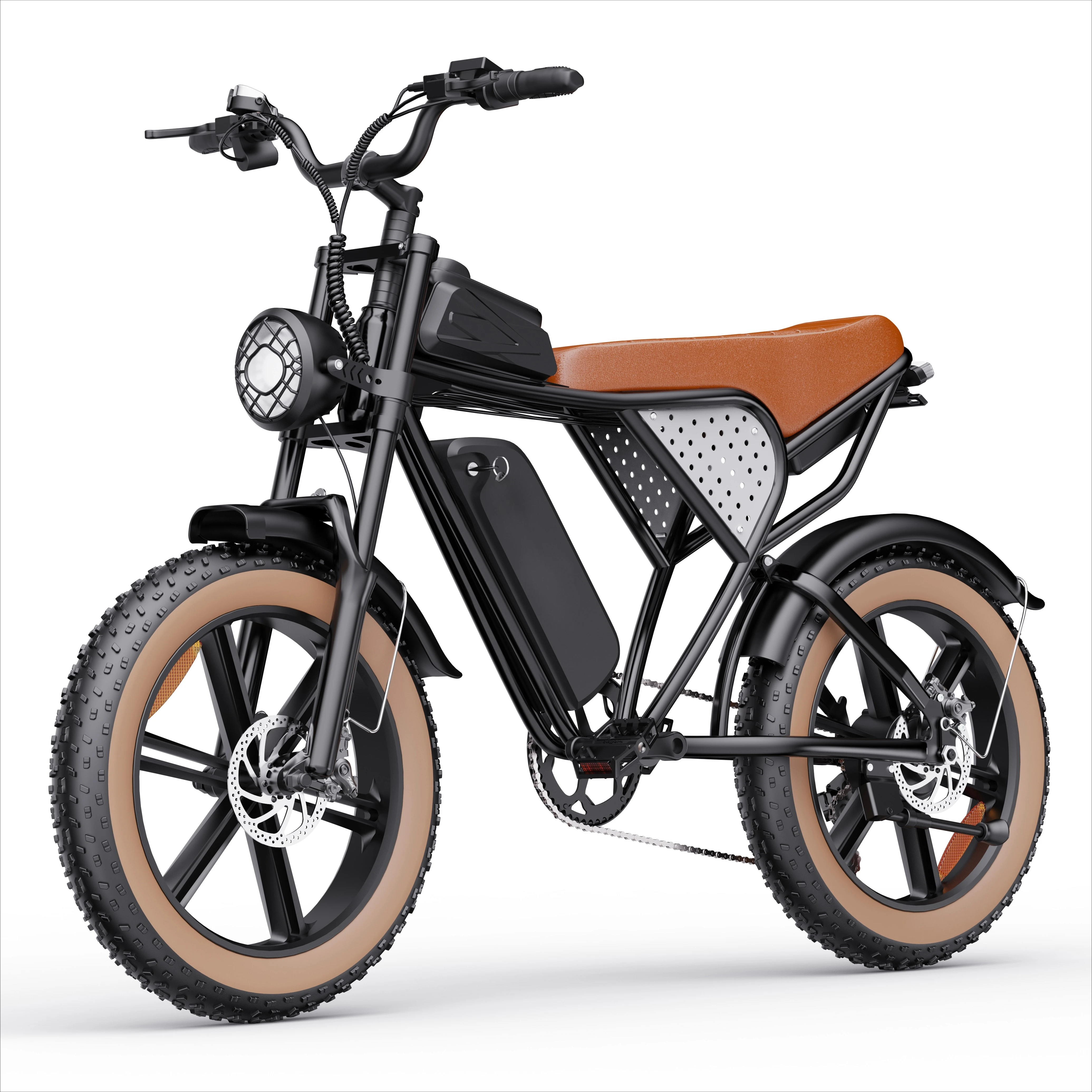 Q20 20 Inch 48V 15Ah Lithium Battery E Bike Fat Tire City Electric Mountain Dirt Bike Electric Bicycle for Adults