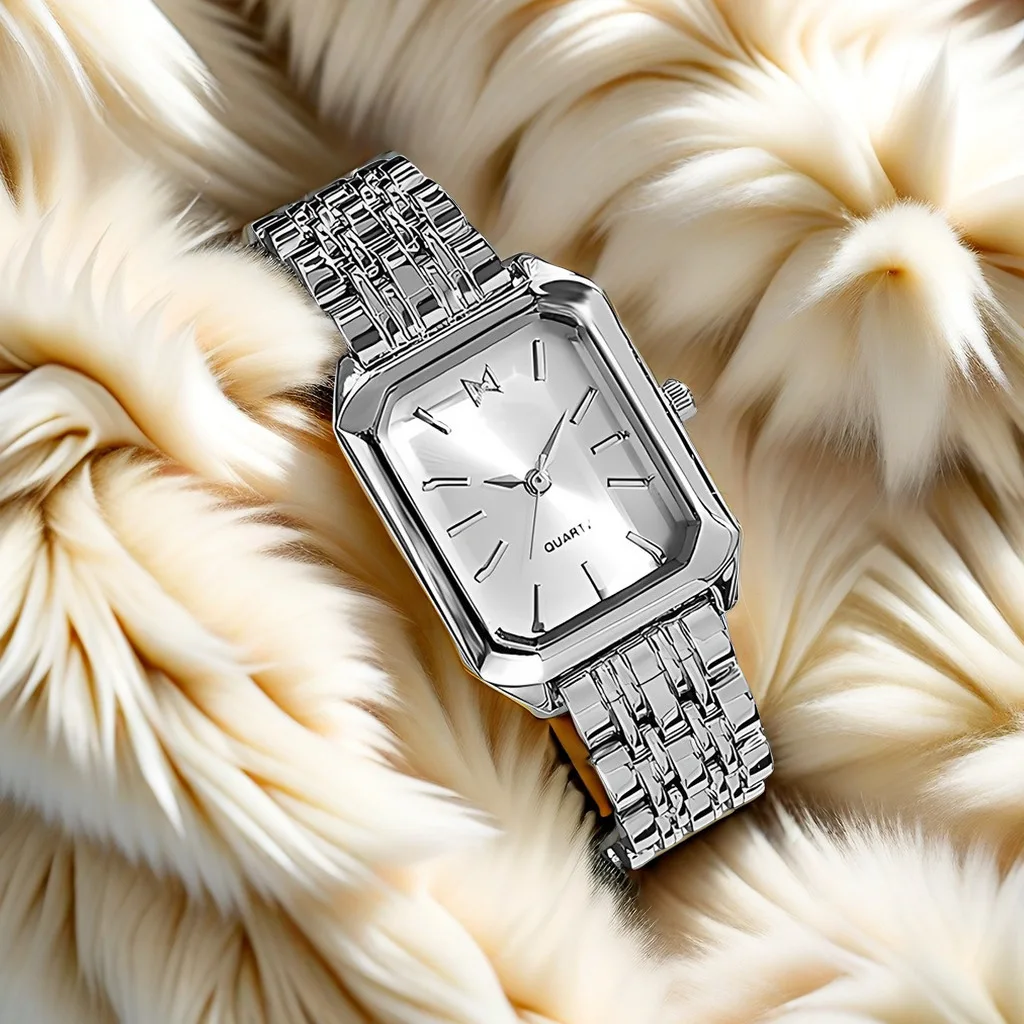 2026 Spring Fashion Ladies Watch Steel Strap Simple Quartz Watch Student Watch