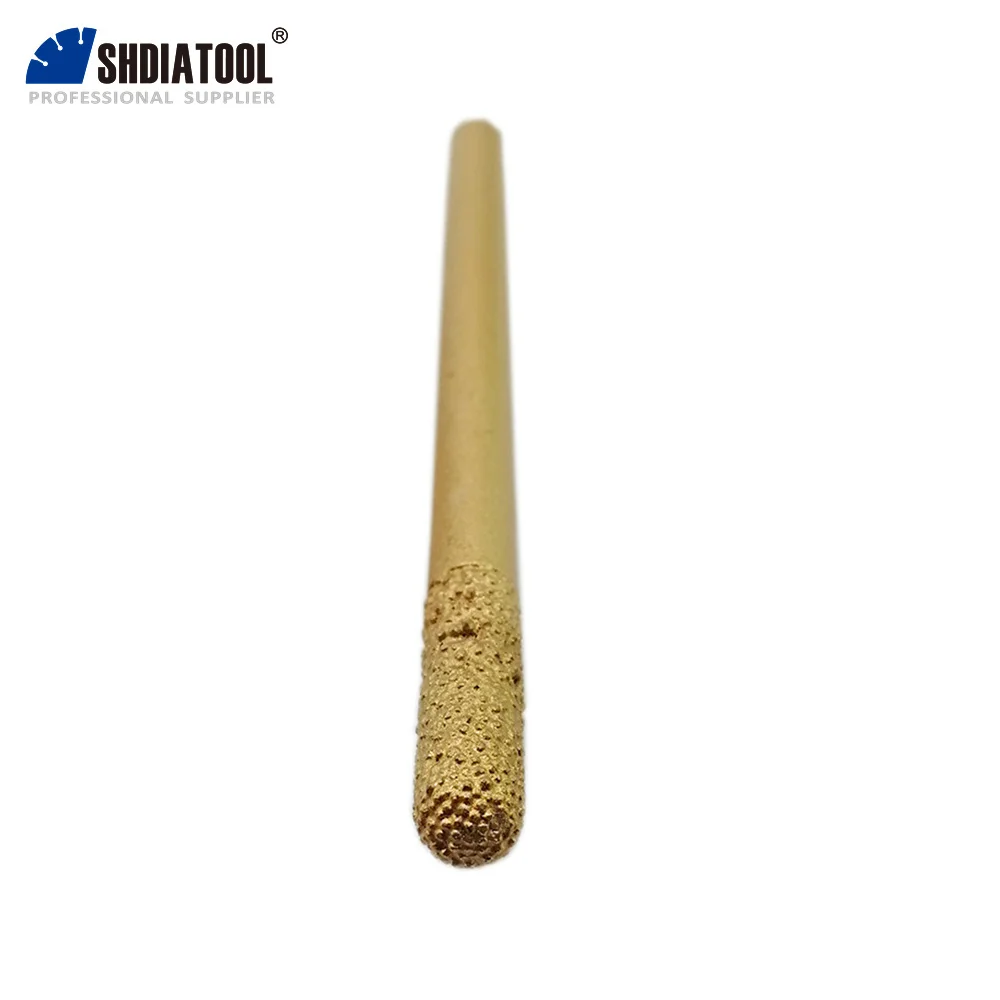 SHDIATOOL 2 pcs 6/20mm X 90mm Cilindro Flat-final, CNC PEDRA Gravura Bits/CNC Ferramenta, Ferramentas De Escultura Em Pedra, Diamante Rebarbas, Fresa