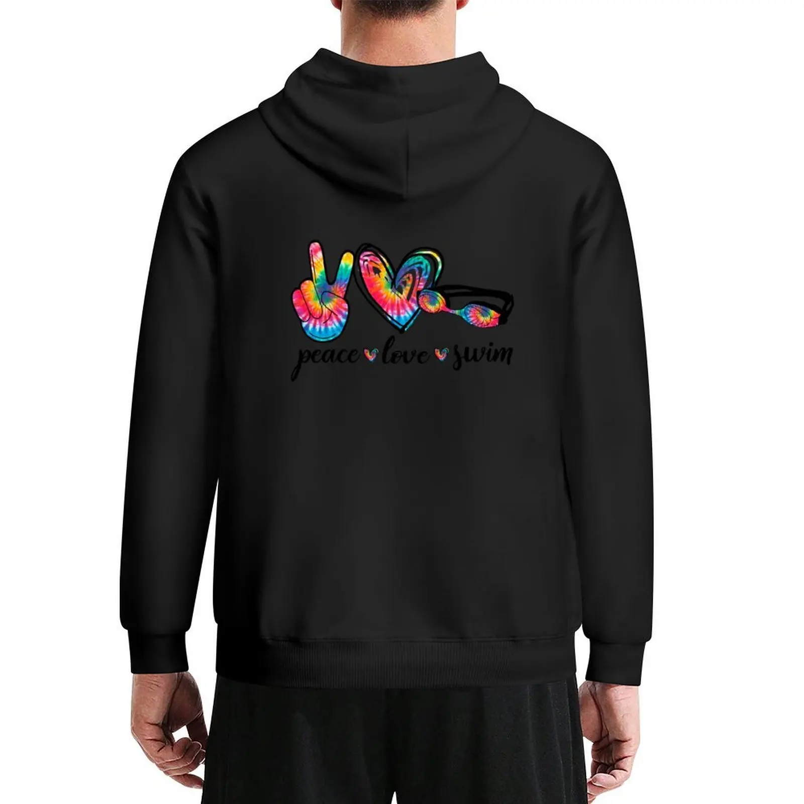 

Swimmer Swimming Peace Love Swim Hoodie mens designer clothes men's sweat-shirt set blouse autumn clothes new hooded tee