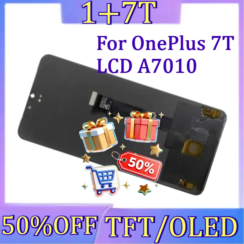 

For 1+7T LCD New TFT/OLED Display For OnePlus 7T LCD A7010 Touch Screen Digitizer Assembly Replacement Parts