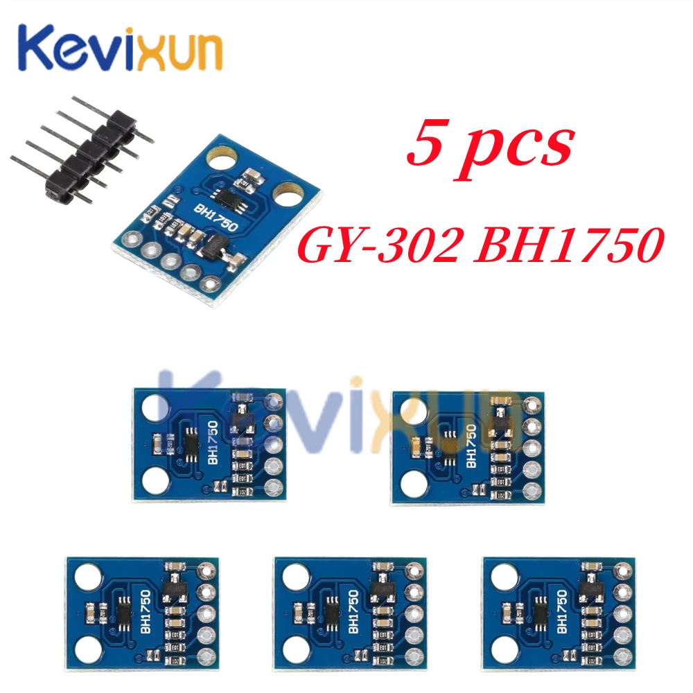 Módulo de iluminación de intensidad de luz piezas BH1750 BH1750FVI, Sensor de iluminación de intensidad óptica Digital para Arduino, 10 GY-302/1