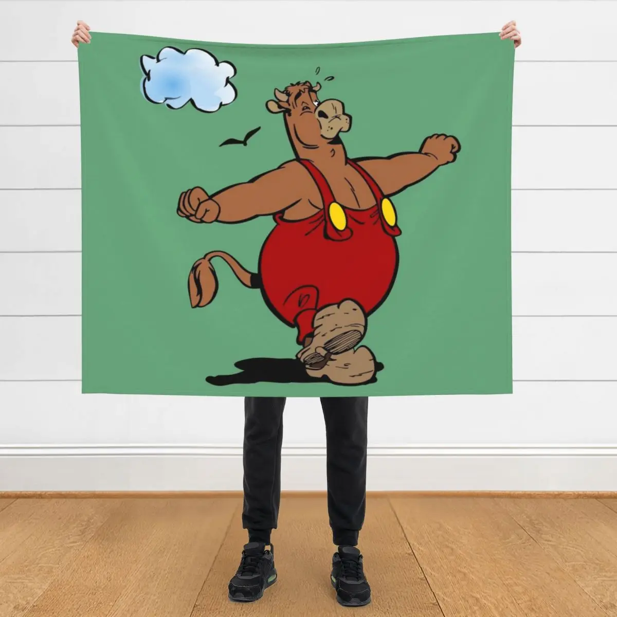 

Ox Tales Throw Blanket Cute Quilt Loose warm winter Blankets