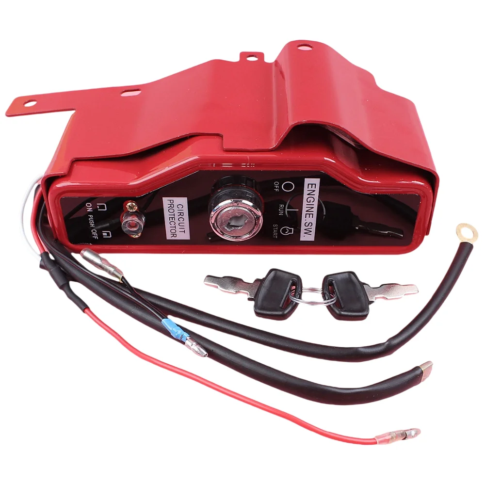Ignition Switch Box with 2 Keys For Honda GX390 GX340 13HP 11HP Lawn Mower Gas Engine Motor Spare Part motosierra gasolina